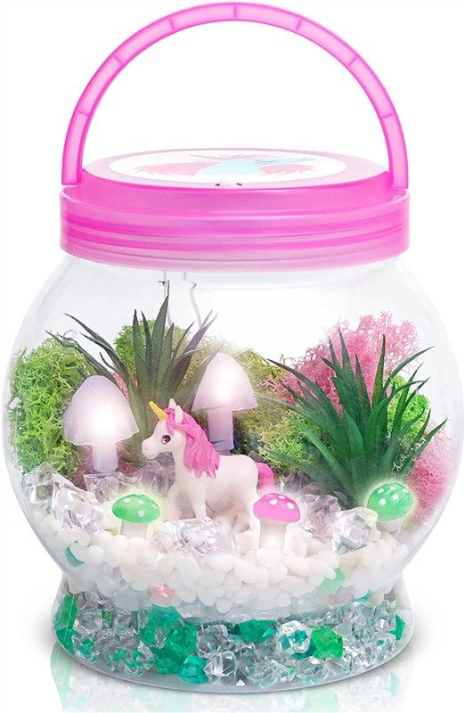 diy light unicorn terrarium kids 로고