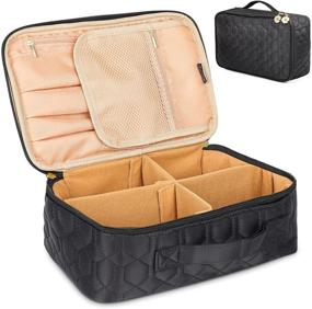 img 4 attached to 💄 ENDA Professional Cosmetic Organizer with Adjustable Compartments