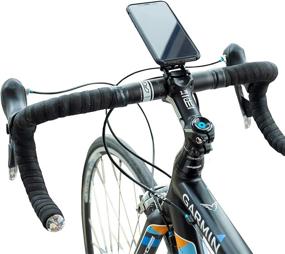 img 3 attached to 📲 Versatile Carbon Fiber Cell Phone GPS Bike Mount: Securely Attach & Navigate your Device with Handlebar Stem Cycle Computer Holder
