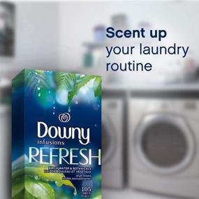 img 1 attached to 🌿 Downy Infusions Botanical Mist Fabric Softener Sheets, 105 Count - Effective and Refreshing