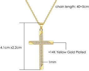 img 3 attached to SEMBILAN Zirconia Necklace Pendant Crystal 4