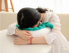 img 2 attached to YOUDirect Anime Cute White Dragon Neck Pillow - Haku Dragon U-shaped Travel Pillow, Soft Plush Doll for Neck Support