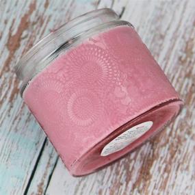 img 1 attached to 🕯️ 10 oz Embossed Glass Candle Container Set with Lid and Labels - Pack of 9