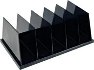 efficient organization made easy: officemate recycled large standard sorter - 5 compartments, 13.5 x 9 x 5 inches, black (26192) логотип