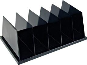 img 4 attached to Efficient Organization Made Easy: Officemate Recycled Large Standard Sorter - 5 Compartments, 13.5 x 9 x 5 Inches, Black (26192)