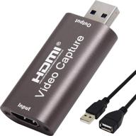 📷 hdmi в usb видео захват карты (вход 4k@60fps, выход 1080p@60fps) - запись захвата игр для фотоаппарата/видеокамеры с возможностями прямой трансляции, потоковой передачи и видеоконференций логотип