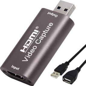 img 4 attached to 📷 HDMI в USB видео захват карты (вход 4K@60FPS, выход 1080P@60FPS) - Запись захвата игр для фотоаппарата/видеокамеры с возможностями прямой трансляции, потоковой передачи и видеоконференций