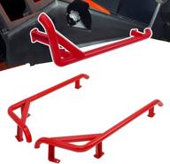 elitewill red nerf bars rock sliders for polaris 🚗 rzr 900 trail, 900s, 1000s, xp1000, turbo - 2 seater (2014-2019) logo