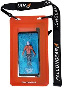 img 3 attached to FalconGear Waterproof Universal Adjustable Orange Red