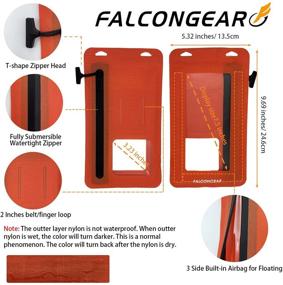 img 2 attached to FalconGear Waterproof Universal Adjustable Orange Red