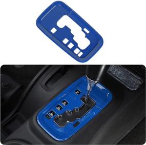 img 4 attached to RT-TCZ Blue Gear Shift Panel Trim Cover - Jeep Wrangler JK JKU 2011-2018 Interior Accessories