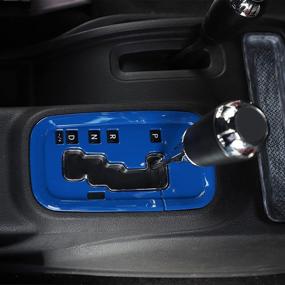 img 2 attached to RT-TCZ Blue Gear Shift Panel Trim Cover - Jeep Wrangler JK JKU 2011-2018 Interior Accessories