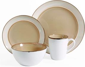 img 3 attached to Gibson Studio 97948 16R Amberwood Dinnerware: Exceptional Quality for Elegant Dining