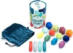 img 4 attached to 🌈 Enhanced Safety and Stacking Fun with Safer Stacks: Colorful Montessori Toy