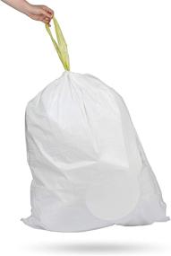 img 2 attached to 🗑️ NINESTARS 21 Gallon White Trash Bag with Drawstring Closure, Extra Strong, 79 Liters, 30 Count, Pack of 3