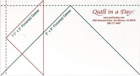 img 1 attached to ✂️ Effortlessly Craft Perfect Small Flying Geese with the Quilt In A Day Ruler