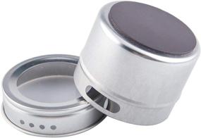 img 2 attached to 🧲 Magnetic Stainless Steel Spice Tins: Organize, Store, and Access Your Spices Effortlessly with RUCKAE 18 Storage Containers