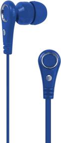 img 1 attached to 🎧 Наушники AT&amp;T Stereo In-Ear с встроенным микрофоном и негромким кабелем, синие - PEBM01-BLU