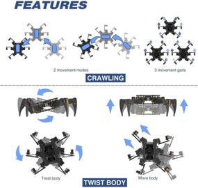 img 2 attached to 🤖 Набор робота Freenove Hexapod с пультом дистанционного управления для Arduino IDE: контроль движения при помощи приложения, ходьба, ползание и повороты сервопривода в STEM-проекте