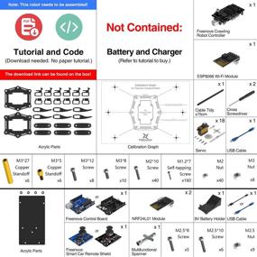 img 3 attached to 🤖 Freenove Hexapod Robot Kit with Remote Control for Arduino IDE: App-Controlled Walking, Crawling, and Twisting Servo STEM Project