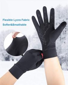 img 2 attached to 🧤 Anqier Winter Gloves: Versatile Touchscreen Gloves for Men and Women, Perfect for Running, Driving, and Cycling