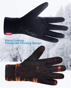 img 3 attached to 🧤 Anqier Winter Gloves: Versatile Touchscreen Gloves for Men and Women, Perfect for Running, Driving, and Cycling