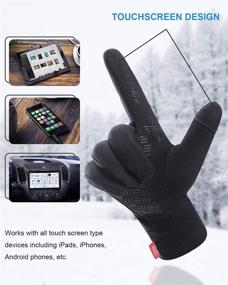 img 1 attached to 🧤 Anqier Winter Gloves: Versatile Touchscreen Gloves for Men and Women, Perfect for Running, Driving, and Cycling