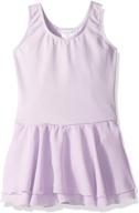 👗 capezio girls' classic double layer skirt tank dress - graceful dancewear for young performers logo