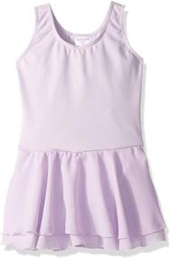 img 2 attached to 👗 Capezio Girls' Classic Double Layer Skirt Tank Dress - Graceful Dancewear for Young Performers