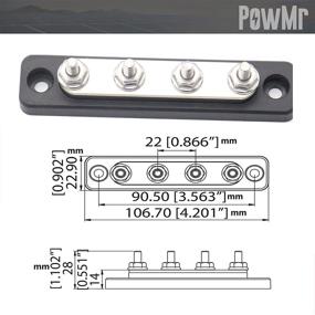 img 2 attached to ⚡ 300 Ампер Морской, Автомобильной и Солнечной Проводки - Пара 4-х Постовых Блоков Распределения Питания Баров