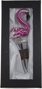 img 1 attached to 🔥 Colorful Handmade Glass Flamingo Wine Bottle Stopper - Unique Decorative Wine Stoppers and Hostess Gifts - Eye-Catching Wine Corker/Sealer - Flamingo-themed Wine Accessories