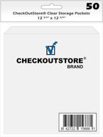 📦 checkoutstore clear storage pockets for 12x12 cardstock paper - rubber stamping & scrapbooking supplies (pack of 100) logo