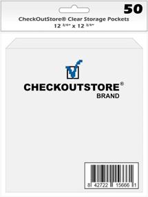 img 1 attached to 📦 CheckOutStore Clear Storage Pockets for 12x12 Cardstock Paper - Rubber Stamping & Scrapbooking Supplies (Pack of 100)
