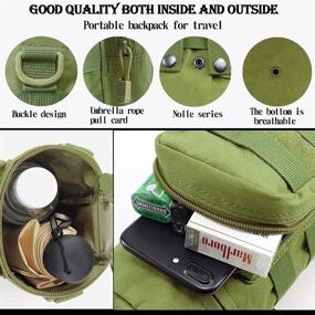 img 3 attached to 🎒 ZXIRANYUN Outdoor Military Tactical Water Bottle Bag - Multi-Function Mount for Camping Trip with Adjustable Shoulder Strap - Large-Capacity Waist Bag for Water Bottle