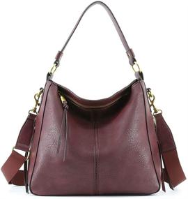 img 4 attached to Spacious Women Handbags: Stylish Hobo Shoulder Bags with Adjustable Strap and Tassel - Trendy PU Leather Purse for Every Occasion