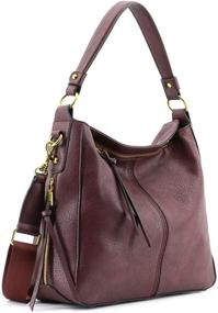 img 3 attached to Spacious Women Handbags: Stylish Hobo Shoulder Bags with Adjustable Strap and Tassel - Trendy PU Leather Purse for Every Occasion