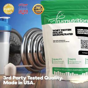img 2 attached to Premium Whey Protein Isolate Microfiltured - 100% Pure Whey Protein Powder - 27g Protein per Serving - Easy Mixing and Delicious Taste - Certified Third Party Tested for Quality - Chocolate Flavor - 1LB