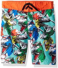 img 2 attached to 🦈 Skechers Little Trunks Shorts Shark Boys: Ultimate Swimwear and Stylish Clothing