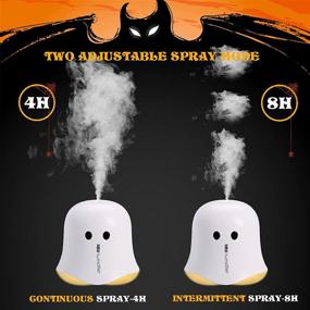 img 1 attached to 👻 DN Mini Humidifiers: Spook up Halloween Decor with USB Ultrasonic Ghost Humidifier! Ideal for Car, Bedroom, Travel & More