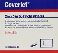 💪 coverlet adhesive strips: 2 x 3 inch size, 50 count - secure wound care and protection логотип