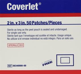 img 2 attached to 💪 Coverlet Adhesive Strips: 2 x 3 Inch Size, 50 Count - Secure Wound Care and Protection