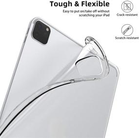 img 3 attached to 📱 Clear iPad Pro 11 Case for New Apple Pencil Charging | Soft TPU Slim Cover | Compatible with iPad Pro 11 inch 2018 & 2020