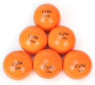 cyfie weighted hitting balls - 6 pack practice softballs for 🏋️ enhanced batting, pitching, and muscle training - promotes hand-eye coordination and strength логотип