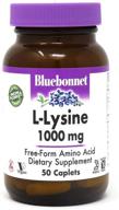 bluebonnet l lysine 1000 caplets count sports nutrition logo