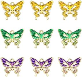 img 4 attached to Butterfly Embellishments Pendants Earrings Bracelets