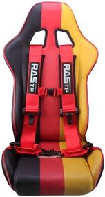 img 3 attached to RASTP 4 Point Safety Harness With 3 Inch Padding(Red)