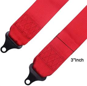 img 1 attached to RASTP 4 Point Safety Harness With 3 Inch Padding(Red)
