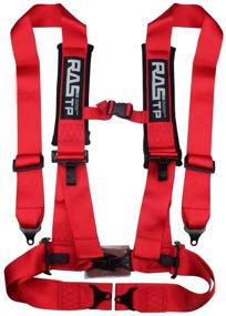 img 4 attached to RASTP 4 Point Safety Harness With 3 Inch Padding(Red)