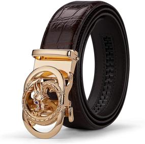 img 3 attached to WilliamPOLO Leather Ratchet Elegant Adjustable Men's Accessories and Belts