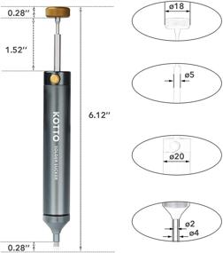 img 3 attached to KOTTO паяльный пылесос: эффективный вакуумный насос для десолдирования и ручной инструмент для паяльной сварки - надежное решение для удаления